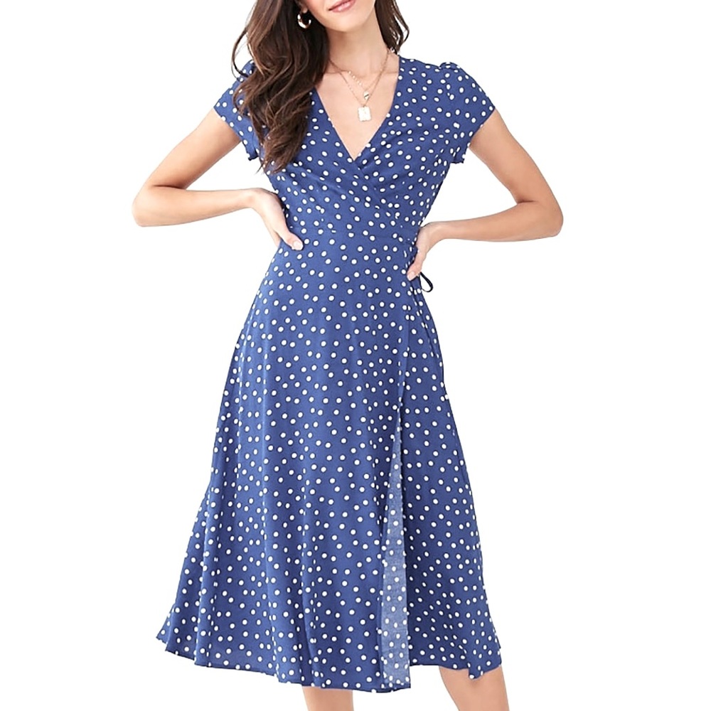 Forever 21 midi wrap dress